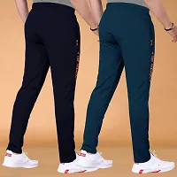 Elegant Multicoloured Cotton Regular Track Pants For Men Pack Of 2-thumb2