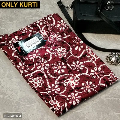 Fashionable Printed Crepe Kurits For Women