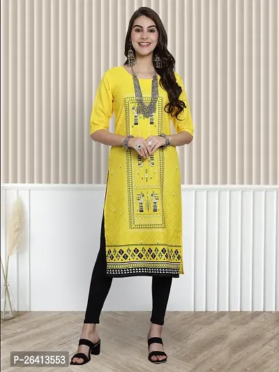 Stylish Printed Crepe Straight Kurti For Women Pack Of 2-thumb3