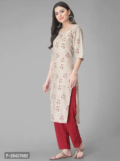 Stylish Women Crepe Casual Kurta-thumb2