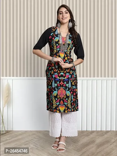 Beautiful Printed Crepe Straight Kurta Pack Of 2-thumb3