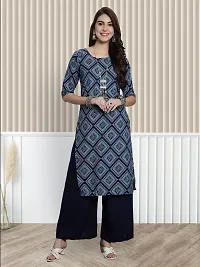 Classic Crepe Printed Kurtas For Women-thumb1