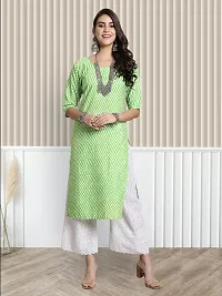 Stylish Multicoloured Crepe Printed A-Line Kurta For Women Combo Of 3-thumb1