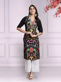 Stylish Multicoloured Crepe Kurta For Women Combo Of 2-thumb2