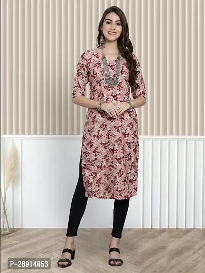 Classic Crepe Printed Kurtas For Women-thumb2