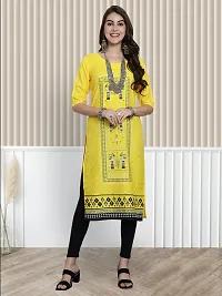 Classic Crepe Printed Kurti For Women Pack Of 3-thumb1