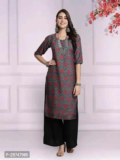 Stylish Multicoloured Crepe Kurta For Women-thumb2