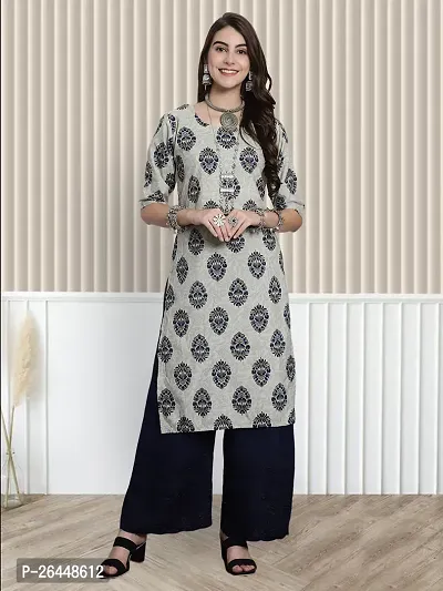 Stylish Printed Crepe A-Line Kurta Pack Of 4-thumb3