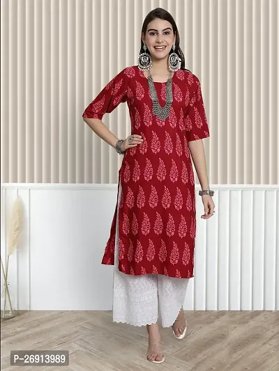 Classic Crepe Printed Kurtas For Women-thumb2