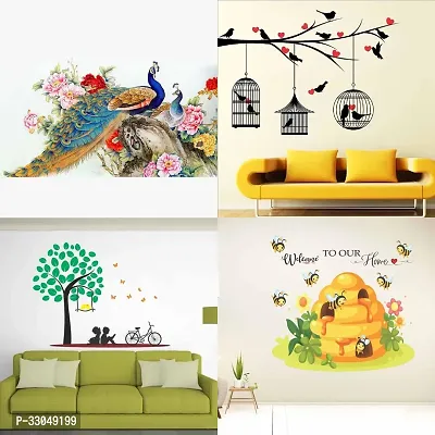 Combo Set of 4 Wall Stickers