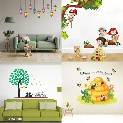 Combo Set of 4 Wall Stickers