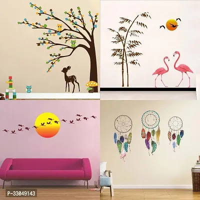 Combo Set of 4 Wall Stickers