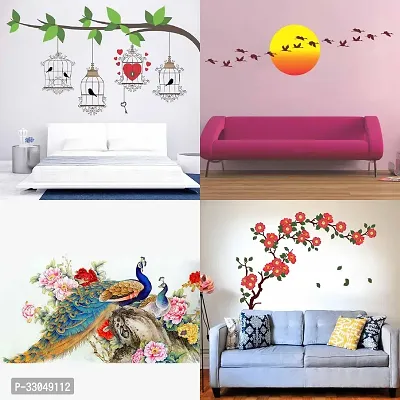 Decorative Self Adhesive Wall Sticker Combo-thumb0