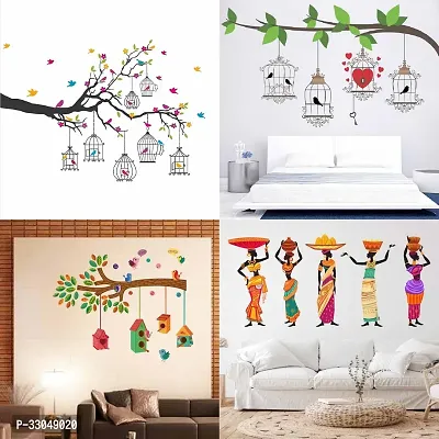 Combo Set of 4 Wall Stickers