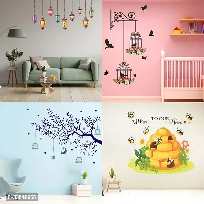 Combo Set of 4 Wall Stickers-thumb0