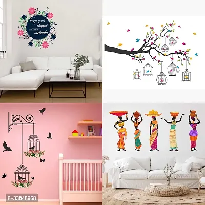 Combo Set of 4 Wall Stickers-thumb0