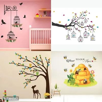 Combo Set of 4 Wall Stickers