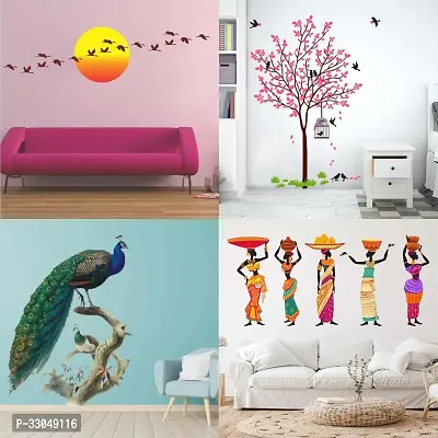 Decorative Self Adhesive Wall Sticker Combo