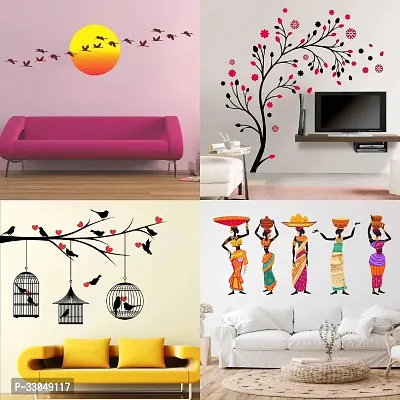 Decorative Self Adhesive Wall Sticker Combo