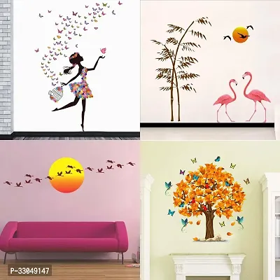 Combo Set of 4 Wall Stickers