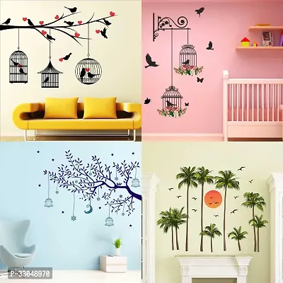 Combo Set of 4 Wall Stickers