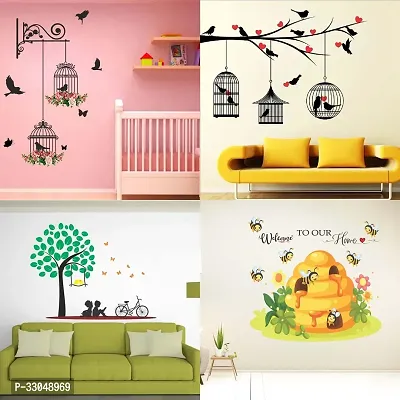 Combo Set of 4 Wall Stickers