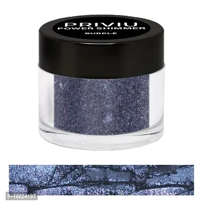 PRIVIU Power Shimmer Metallic Eye Makeup Loose Glitter Eyeshadow Powder (Talc Free), 23 Burple, 3g