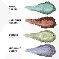 PRIVIU Power Shimmer Metallic Eye Makeup Loose Glitter Eyeshadow Powder (Talc Free), Pack of 4 Colors, Dream Catcher-thumb4