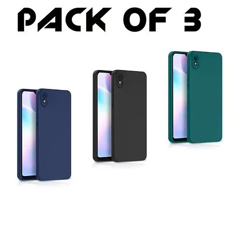 Coverley Matte Shockproof Liquid Silicone Designed for Redmi Redmi 9A |Redmi 9i / Redmi 9A Sport | Redmi 9i Sport