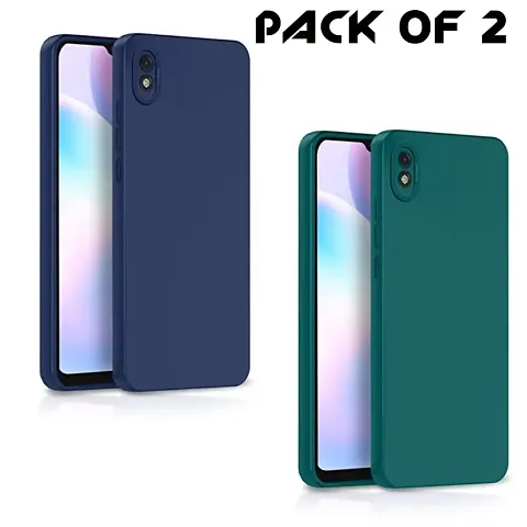 Coverley Matte Shockproof Liquid Silicone Designed for Redmi Redmi 9A |Redmi 9i / Redmi 9A Sport | Redmi 9i Sport