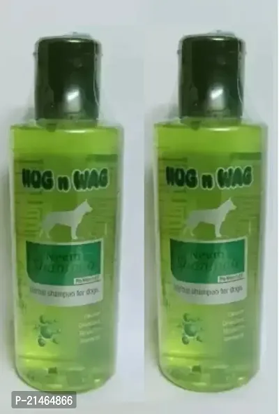 Neem Herbal Shampoo for Dogs (200ml) Conditioning, Anti-itching, Anti-parasitic, Flea and Tick FRESH Dog Shampoo (200 ml)-Pack Of 2-thumb0
