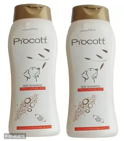Procott Dog Shampoo for all coat Types Conditioning Fresh and Natural Dog Shampoo (275 ml)-thumb0