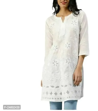 Stylish Fancy Designer Cotton Kurta For Women-thumb0