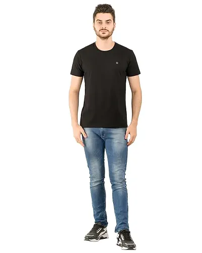 Stylish Cotton Printed Round Neck T-Shirt For Men