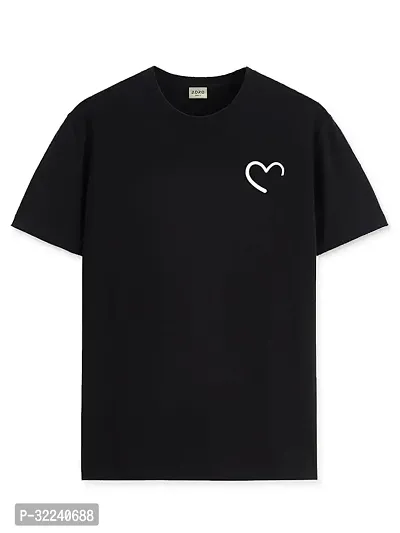 Reliable Black Cotton Solid T-Shirt For Men-thumb0