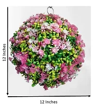 Artificial Combo of Topiary ball Pink Floral Without Pot-thumb2