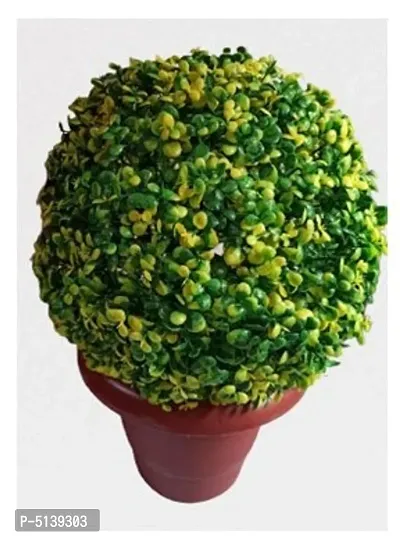 Artificial Combo of Topiary ball Coin leaf Without Pot-thumb3