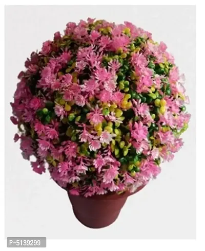 Artificial Topiary ball Pink Floral Without Pot-thumb2