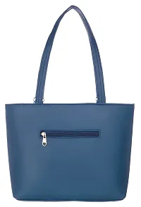 Large Tote Bag for Women with Zip, Stylish Handbags, Canvas Tote Bags for College, (Blue)-thumb1