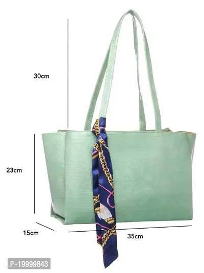 JH HAND BAG Stylish Handbag For Women And Girls | Ladies Purse | Woman Gifts | Wedding Gifts For Women | Pack of 1 (Color :Light Green)-thumb3