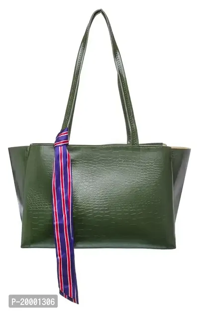 Buy HOLII Green Womens Leather Zipper Closure Shoulder Bag | Shoppers Stop