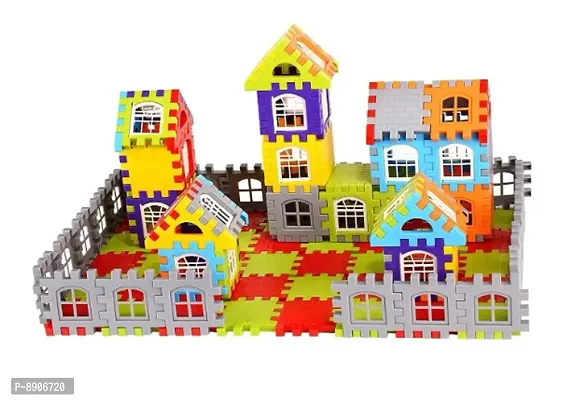 72 Pcs Mega Jumbo Happy Home House Building Blocks with fun toy-thumb0