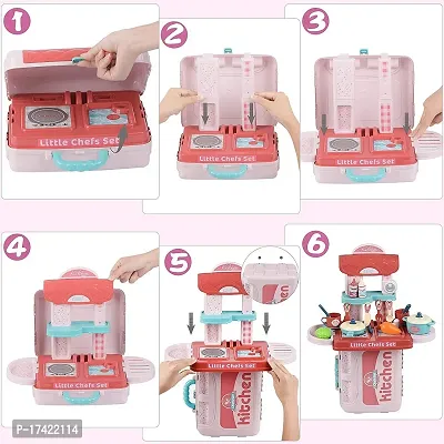 3 in 1 Kitchen Cooking Kitchen Play Set Play Food Party Role Toy-thumb2