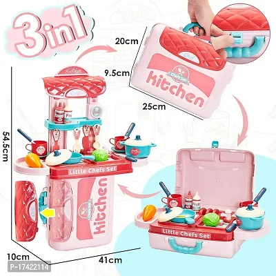 3 in 1 Kitchen Cooking Kitchen Play Set Play Food Party Role Toy-thumb3