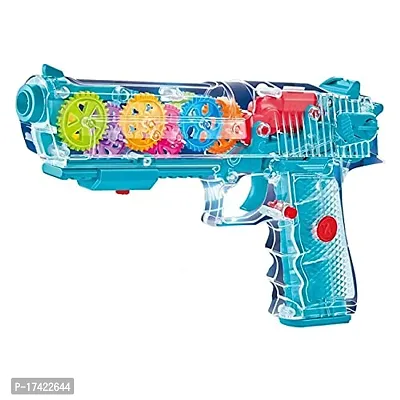 Lights  Musical Blaster Gun with Moving Gears Concept Gun Toy