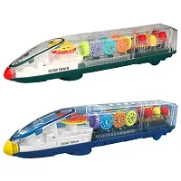 Transparent Music train Toy Flashing Light Electric train Toy Concept Toy with Colorful Light and Music for Kids-thumb4