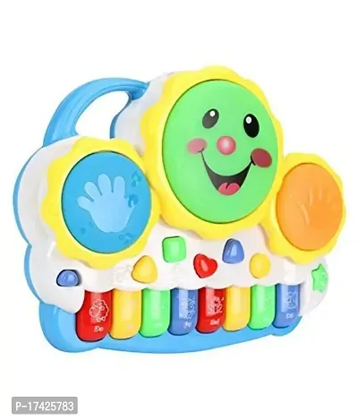 Drum Piano Keyboard Musical Toys With Flashing Lights, Animal Sounds  Songs - Battery Operated Kids Toys