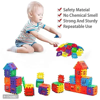 House Building Blocks with Attractive Windows and Smooth Rounded Edges - Building Blocks for Kids-thumb2