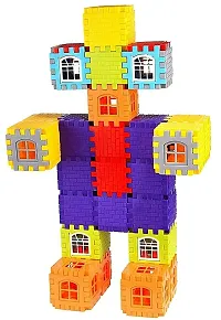 House Building Blocks with Attractive Windows and Smooth Rounded Edges - Building Blocks for Kids-thumb3