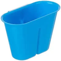 Plastic Blue 3 in 1 Dish Basket with Detachable Water Drainer for cups and other kitchen rack holder-thumb4